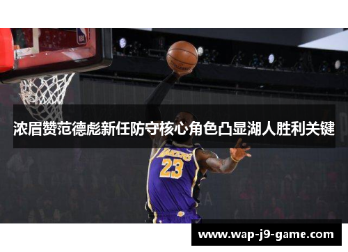 浓眉赞范德彪新任防守核心角色凸显湖人胜利关键